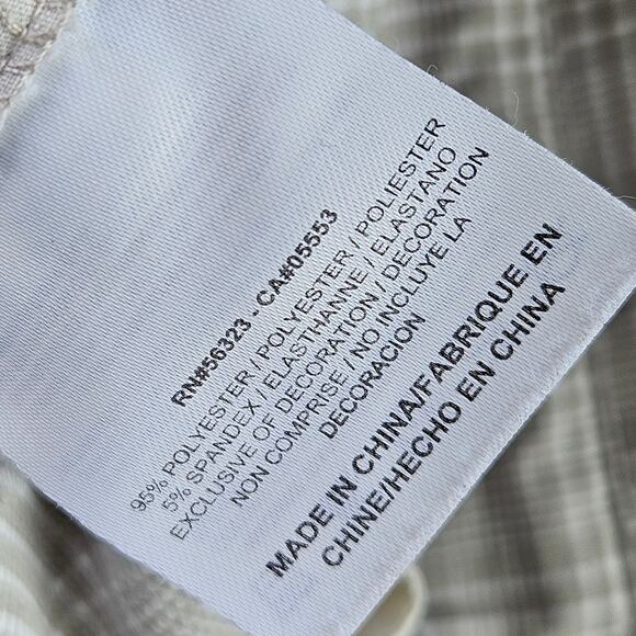 Nike Golf Dri-FIT Men's Performance Shorts Size 42 Beige White Plaid - Picture 10 of 14